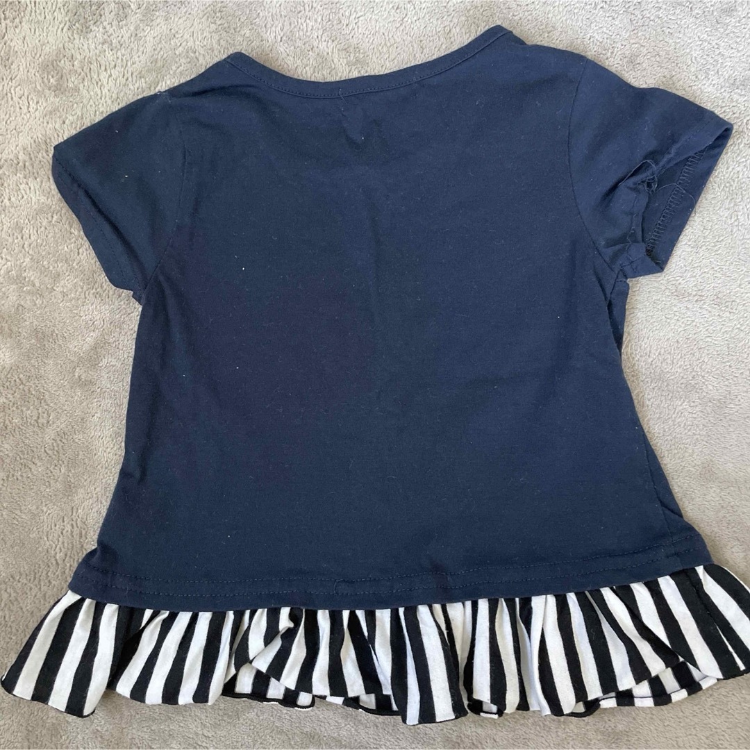 ネイビー　Tシャツ　110 キッズ/ベビー/マタニティのキッズ服男の子用(90cm~)(Tシャツ/カットソー)の商品写真