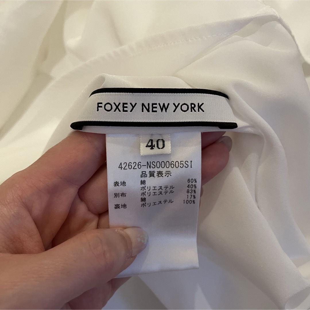 FOXEY(フォクシー)の2022年　フォクシー　ワンピース　ドルチェドリーム　白　ホワイト　40サイズ レディースのワンピース(ひざ丈ワンピース)の商品写真