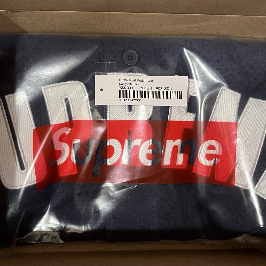 Supreme(シュプリーム)のSupreme Ultrasuede Mesh Baseball NAVY M メンズのトップス(シャツ)の商品写真