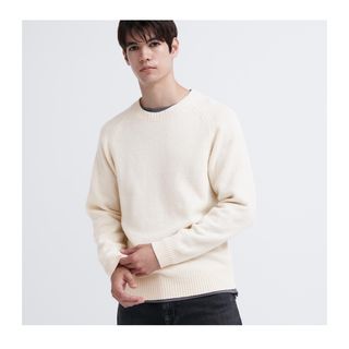 ユニクロ(UNIQLO)のUNIQLO ﾌﾟﾚﾐｱﾑﾗﾑｸﾙｰﾈｯｸｾｰﾀｰ(ニット/セーター)