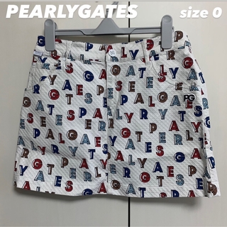 パーリーゲイツ(PEARLY GATES)のパーリーゲイツ  ゴルフスカート　サイズ0 Ｓ　総柄 スカート ゴルフウェア (ウエア)