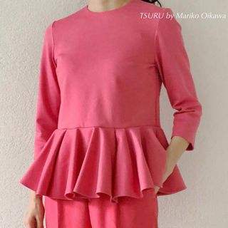 ツルバイマリコオイカワ(TSURU by Mariko Oikawa)の【美品】ツルバイマリコオイカワ Epaulement カットソー(カットソー(長袖/七分))