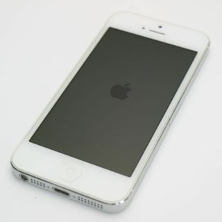 アップル(Apple)の超美品 iPhone5 16GB ホワイト 白ロム M444(スマートフォン本体)