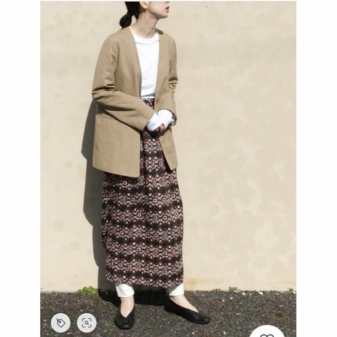 6 (ROKU)(ロク)の6(ROKU) アフリカンプリントロングスカート 38  ¥28,600 レディースのスカート(ロングスカート)の商品写真