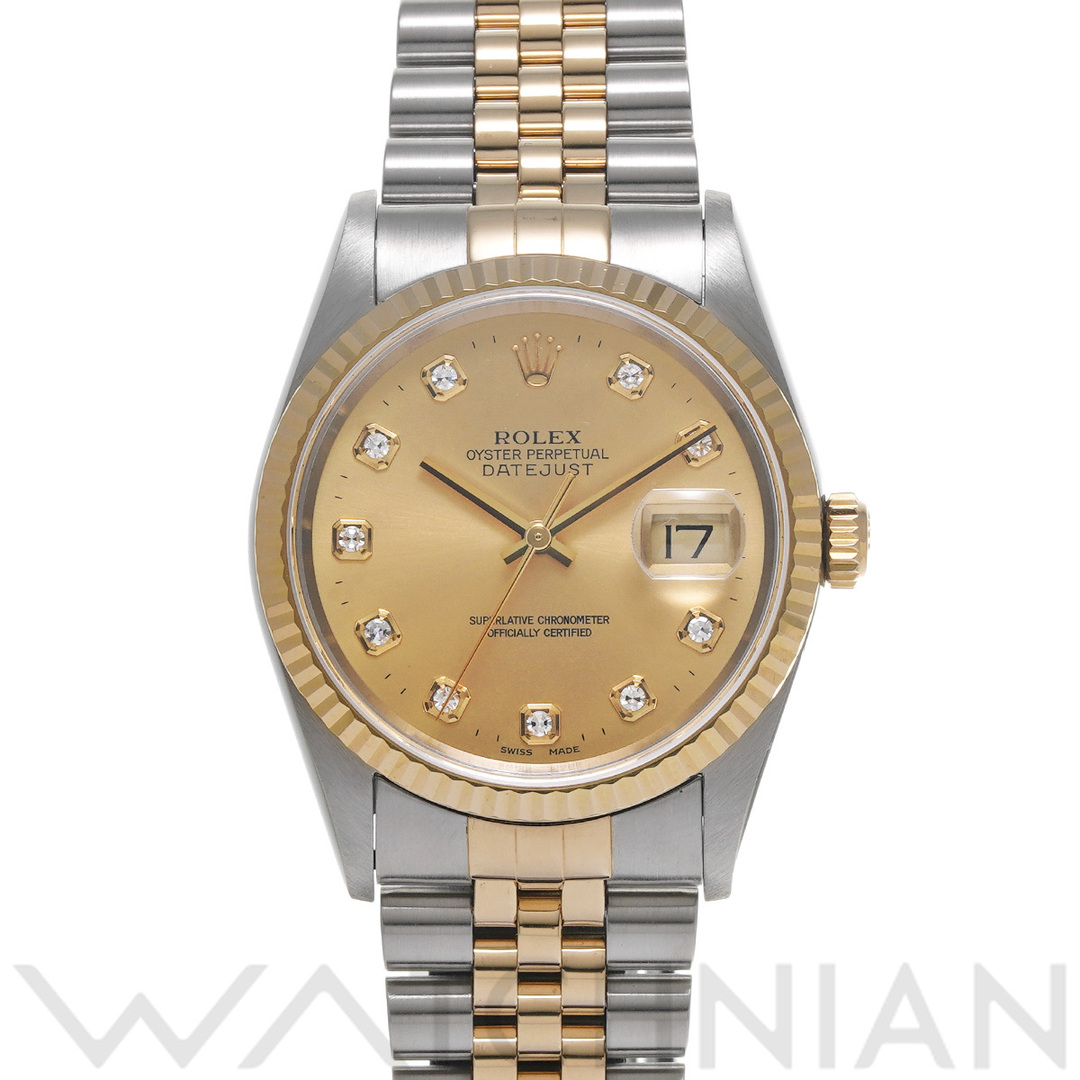 ROLEX(ロレックス)の中古 ロレックス ROLEX 16233G P番(2000年頃製造) シャンパン /ダイヤモンド メンズ 腕時計 メンズの時計(腕時計(アナログ))の商品写真