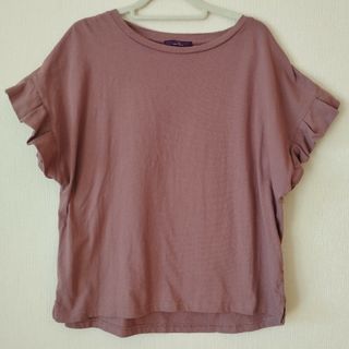 URBAN RESEARCH ITEMS - アーバンリサーチ　アイテムズ　Tシャツ　くすみピンク　袖タックフリル