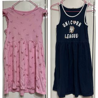 H&M - H&M ユニコーン 柄　ワンピース セット　130/140