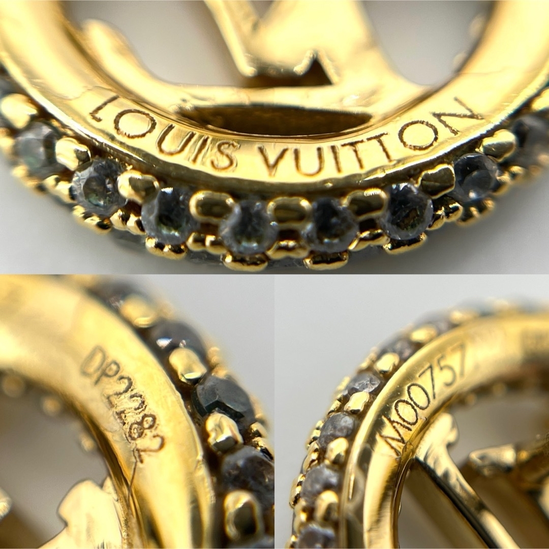 LOUIS VUITTON(ルイヴィトン)のルイヴィトン M00757 ピアス･ルイーズ バイ ナイト 片耳 ストラス LV レディースのアクセサリー(ピアス)の商品写真