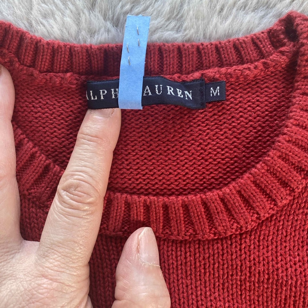 Ralph Lauren(ラルフローレン)の赤のサマーセーター レディースのトップス(ニット/セーター)の商品写真