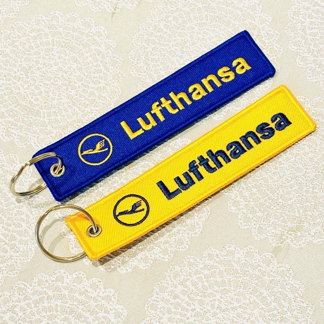 ルフトハンザ航空　フライトタグ　Lufthansa   キーチェーン　2点セット エンタメ/ホビーのテーブルゲーム/ホビー(航空機)の商品写真