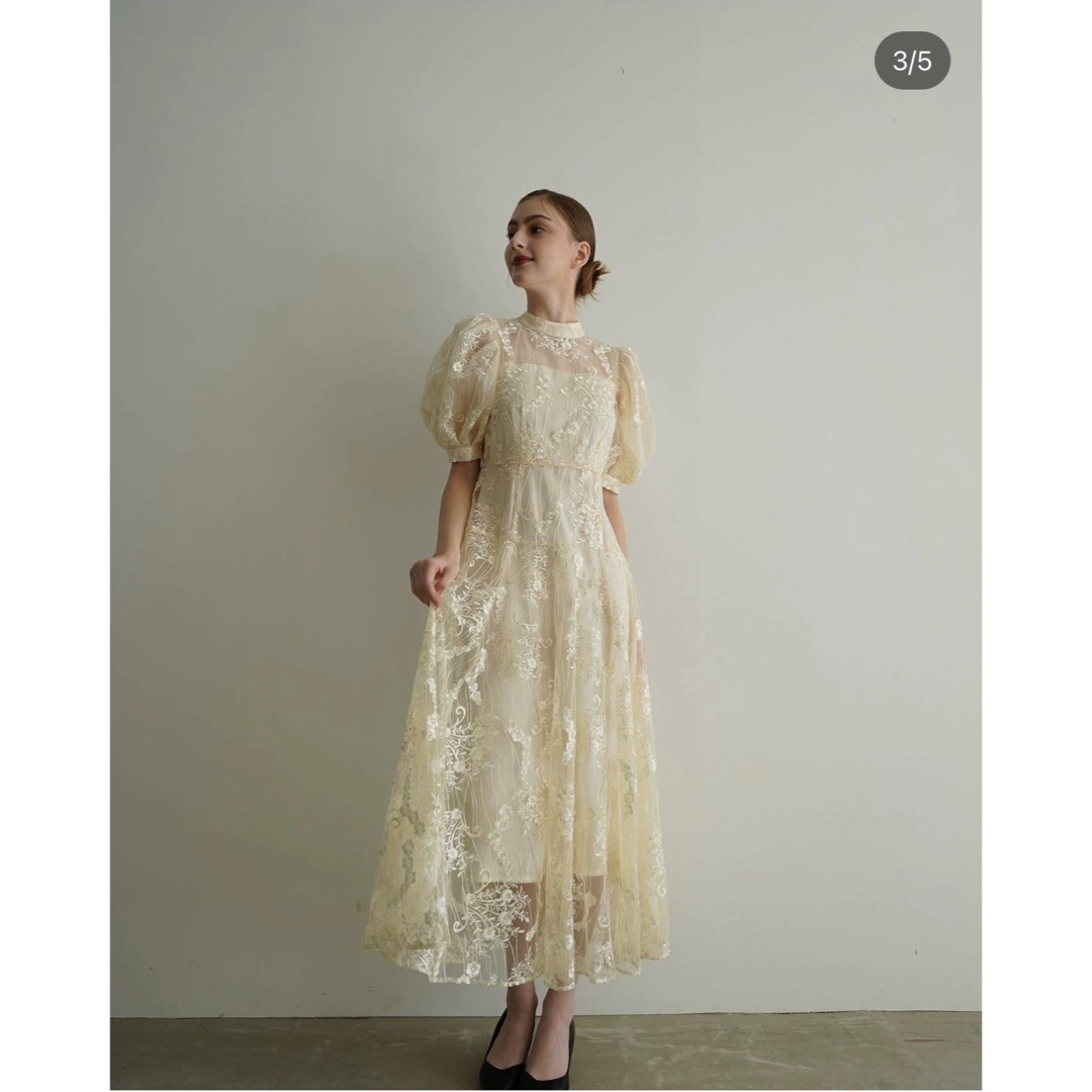 Acka新品lace flare dress オケージョンドレス レディースのワンピース(ロングワンピース/マキシワンピース)の商品写真