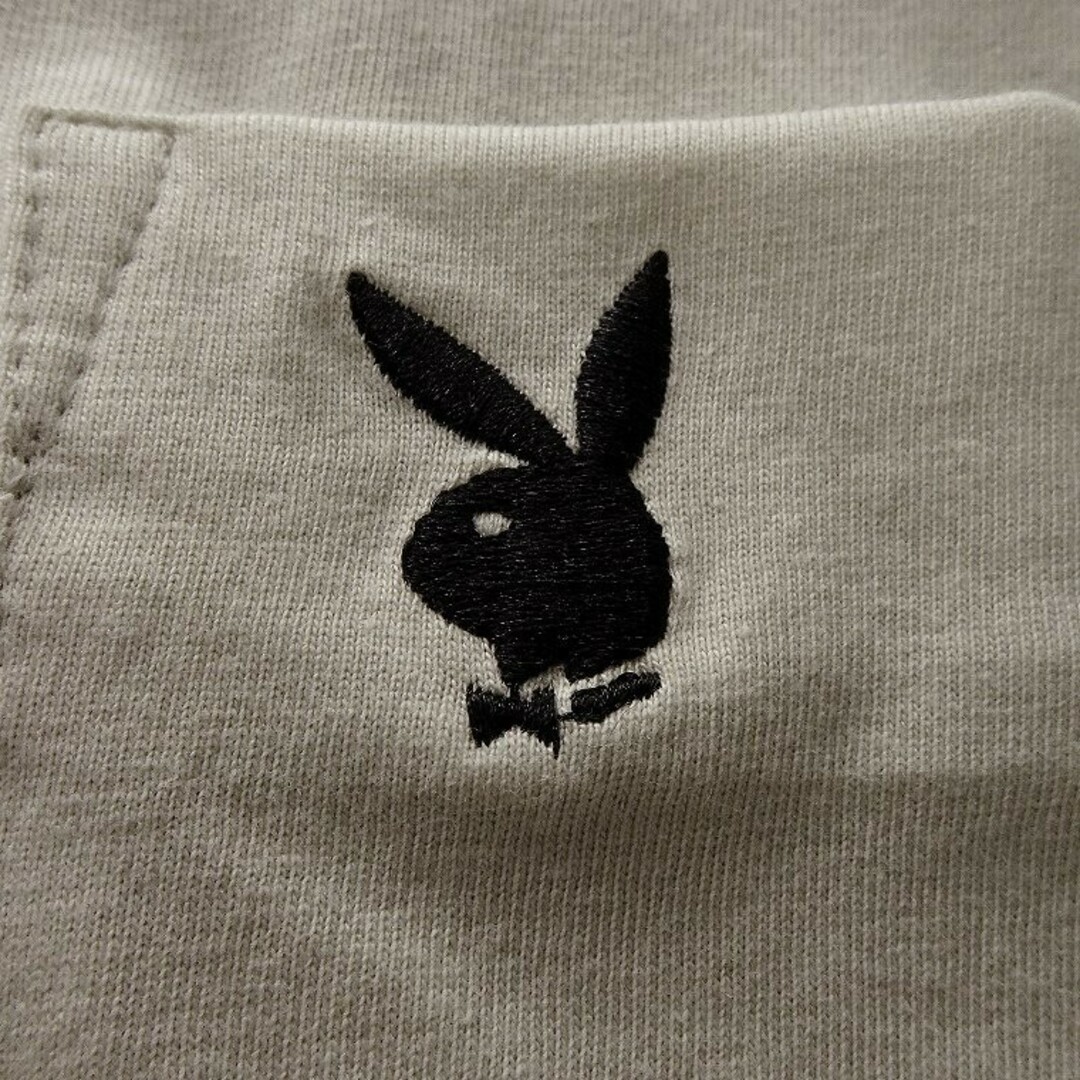 PLAYBOY(プレイボーイ)の新品 プレイボーイ 24年春夏 バニー ロゴ 刺繍 カットソー LL メンズのトップス(Tシャツ/カットソー(七分/長袖))の商品写真