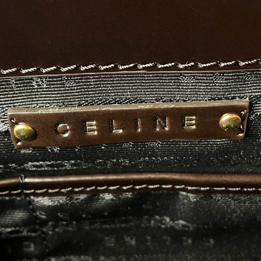 celine(セリーヌ)の■CELINE■ ブギーバッグ フリンジ付 ハラコレザーハンドバッグ BRｘBK レディースのバッグ(ハンドバッグ)の商品写真
