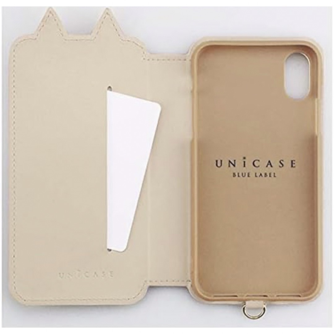 UNICASE BLUE LABEL(ユニケースブルーレーベル)のUNiCASE【iPhoneX/XSケース】 手帳型スマホケース(Beige) スマホ/家電/カメラのスマホアクセサリー(iPhoneケース)の商品写真