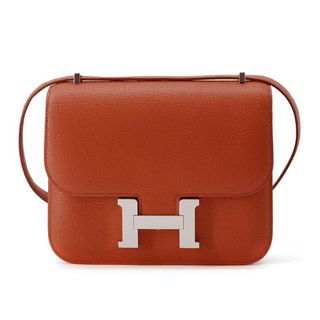 エルメス(Hermes)のエルメス ミニ コンスタンス3 ミロワール ブリック/シルバー金具 シェブルミゾル B刻印(ショルダーバッグ)