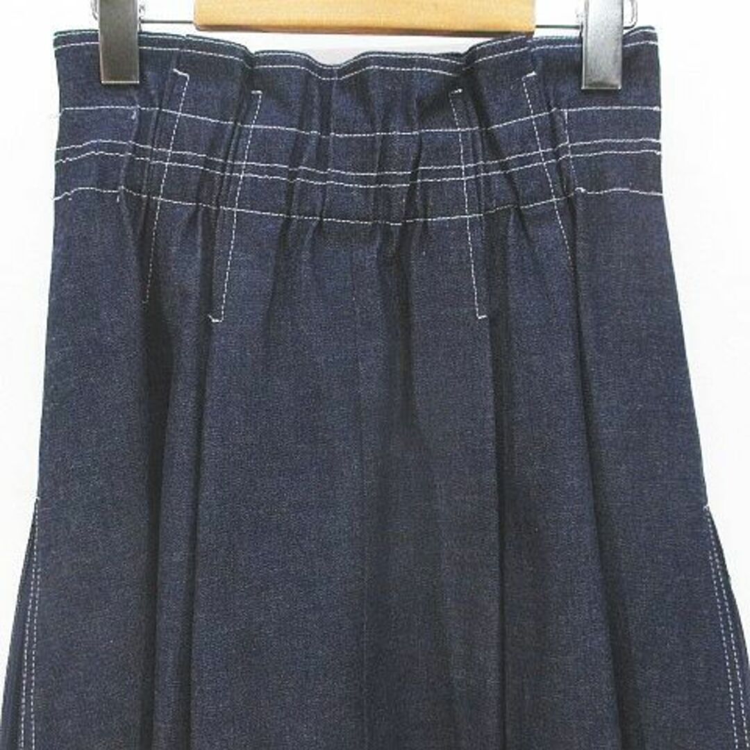 other(アザー)のMaria Flodi ロング丈 デニム 切替 フレアスカート スカート M レディースのスカート(ロングスカート)の商品写真