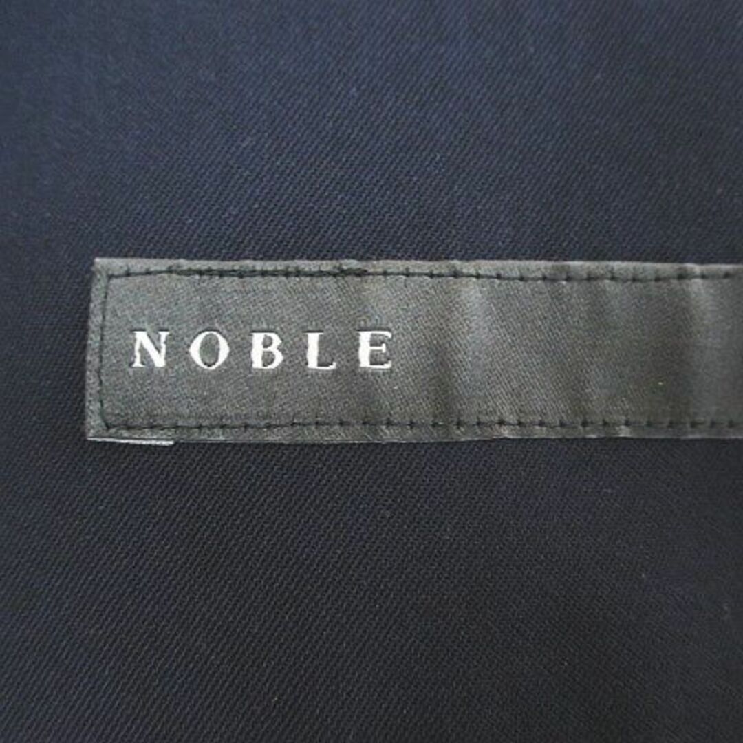 Noble(ノーブル)のノーブル ロング丈 テーパードパンツ 38 紺系 ネイビー ストレッチ ベルト レディースのパンツ(その他)の商品写真