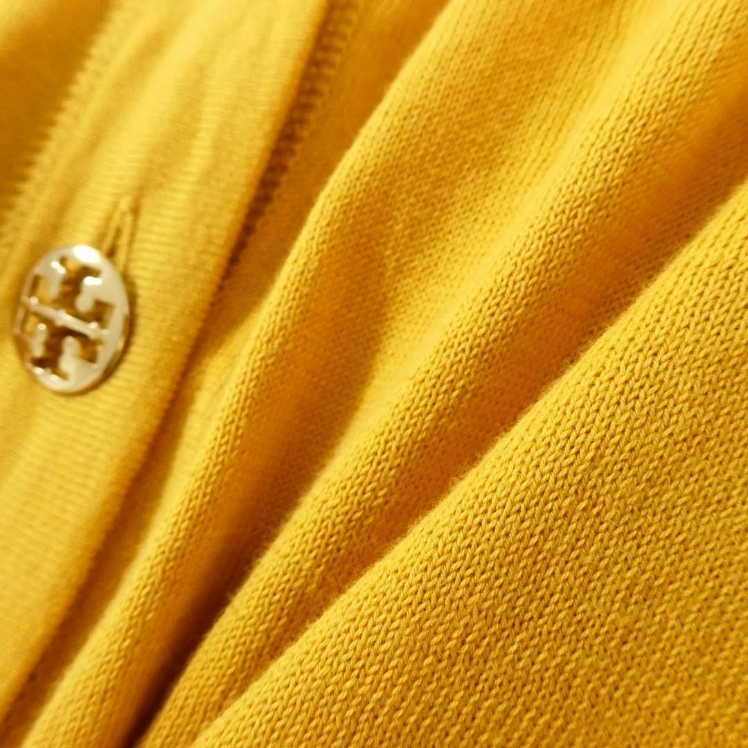 Tory Burch(トリーバーチ)の美品 TORY BURCH ロゴ釦 Vネック 長袖 ニット カーディガン レディースのトップス(カーディガン)の商品写真