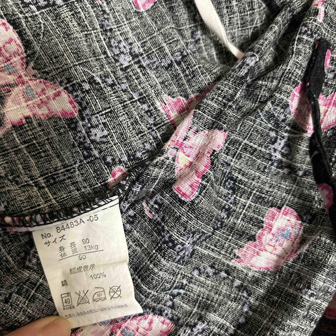 女の子甚平90㎝ キッズ/ベビー/マタニティのキッズ服女の子用(90cm~)(甚平/浴衣)の商品写真