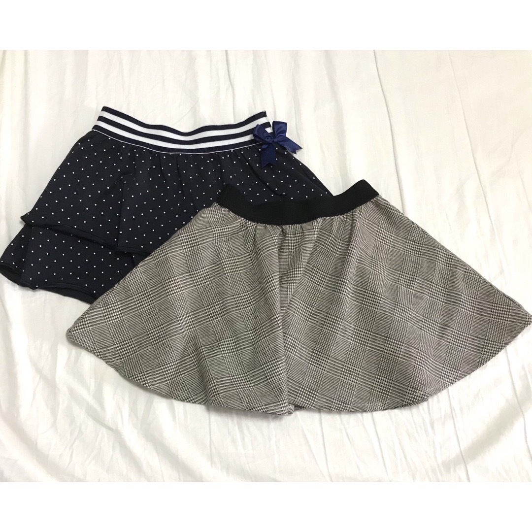 100cm スカート2セット キッズ/ベビー/マタニティのキッズ服女の子用(90cm~)(スカート)の商品写真