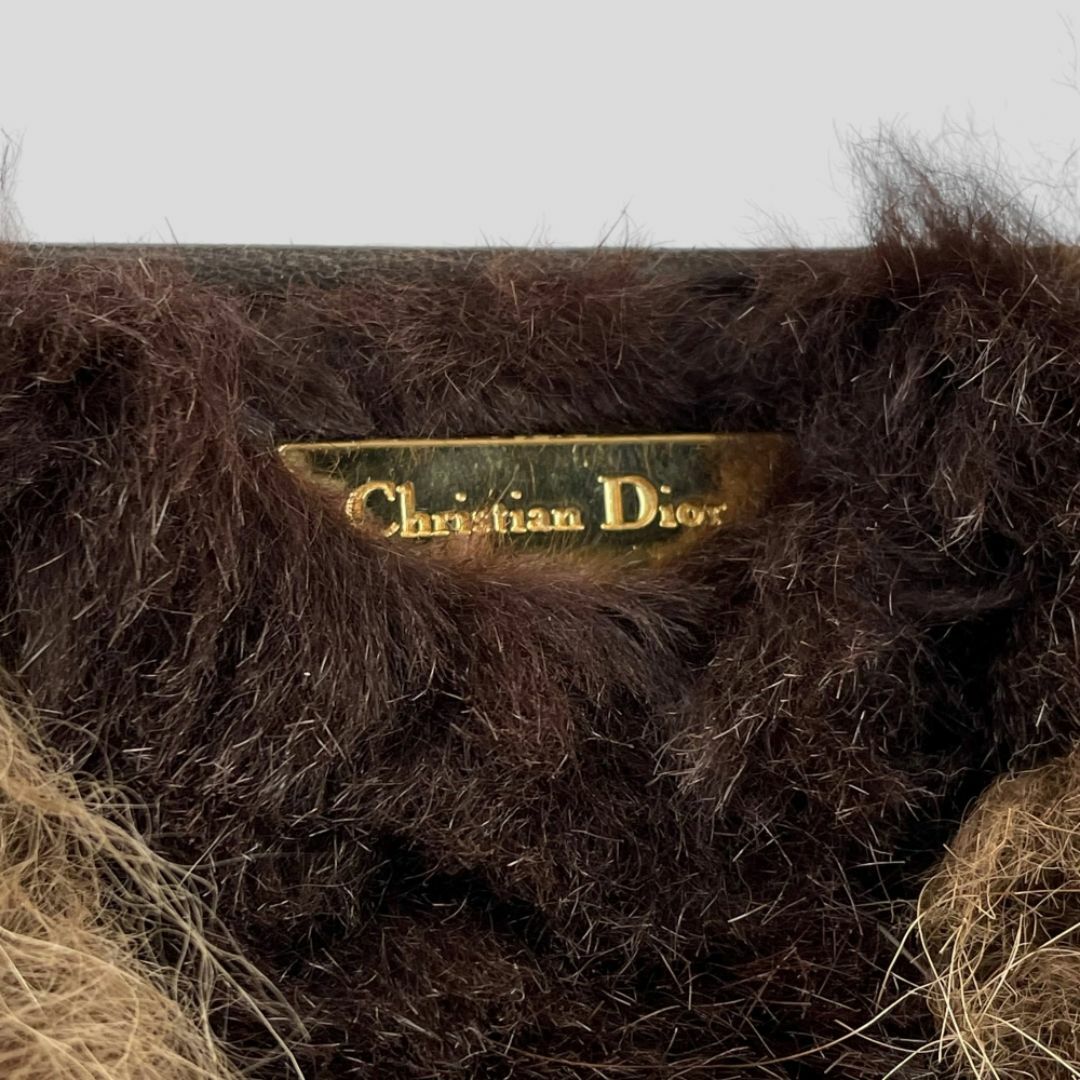 Christian Dior(クリスチャンディオール)の■クリスチャン ディオール■ アニマルファー ハンドバッグ トートバッグ 希少品 レディースのバッグ(ハンドバッグ)の商品写真