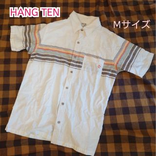 ハンテン(HANG TEN)の【古着美品】HANG TEN ハンテン 半袖シャツ コットンシャツ Mサイズ(シャツ)