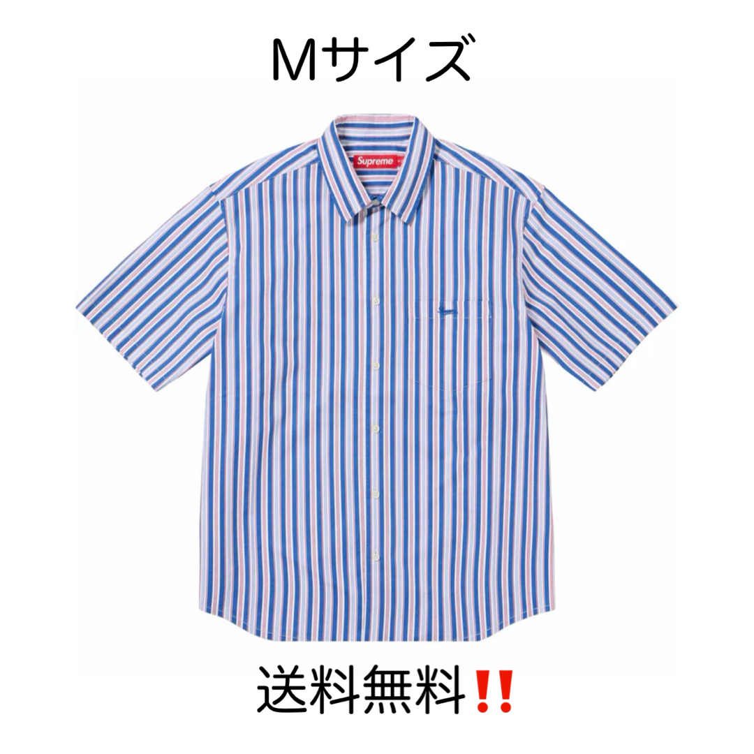 Supreme(シュプリーム)のシュプリーム ルーズ フィット マルチ ストライプ エスエス シャツ ブルー メンズのトップス(シャツ)の商品写真