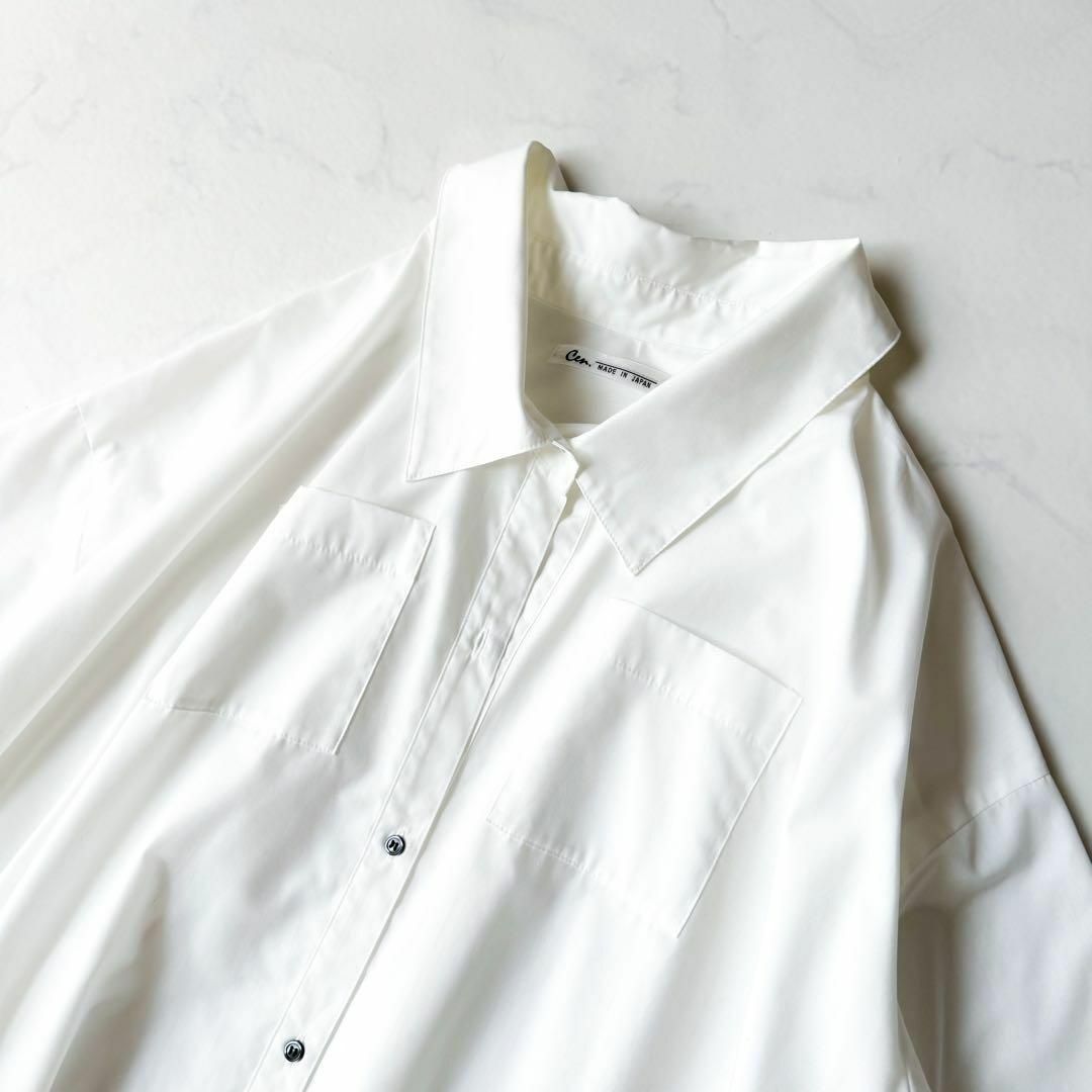 新品】Cen. サイドフリルシャツ ブラウス ホワイト STORY