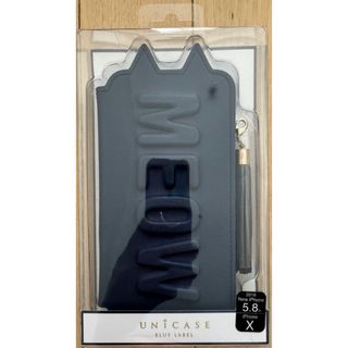 ユニケースブルーレーベル(UNICASE BLUE LABEL)の【新品】UNiCASE ［iPhoneXS/X ケーススマホケース］ネイビー(iPhoneケース)