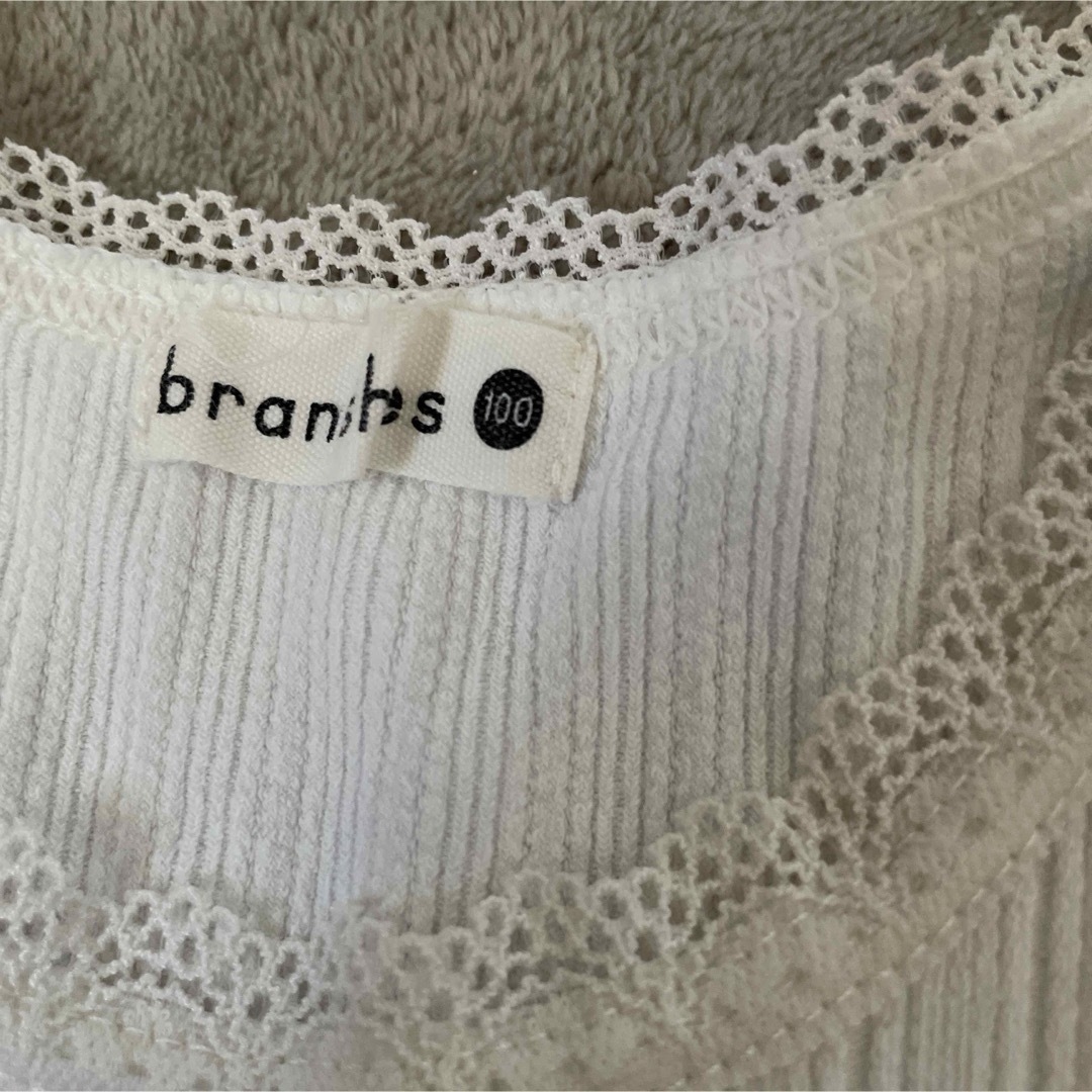 Branshes(ブランシェス)のおしゃれタンクトップ　セット　100 キッズ/ベビー/マタニティのキッズ服女の子用(90cm~)(Tシャツ/カットソー)の商品写真
