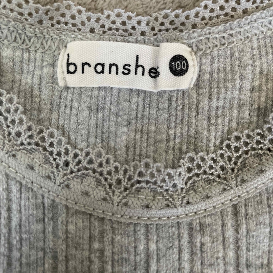 Branshes(ブランシェス)のおしゃれタンクトップ　セット　100 キッズ/ベビー/マタニティのキッズ服女の子用(90cm~)(Tシャツ/カットソー)の商品写真