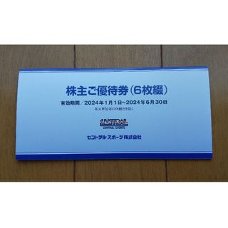 ●セントラルスポーツ 株主優待券 6枚綴り(フィットネスクラブ)