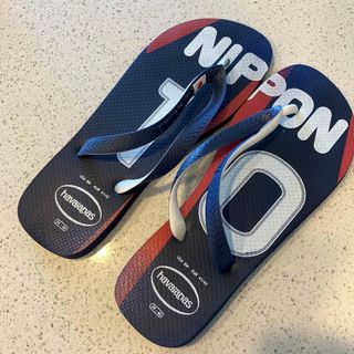 ハワイアナス(havaianas)の未使用に近い　ハワイアナス　サッカー日本代表サンダル(シューズ)