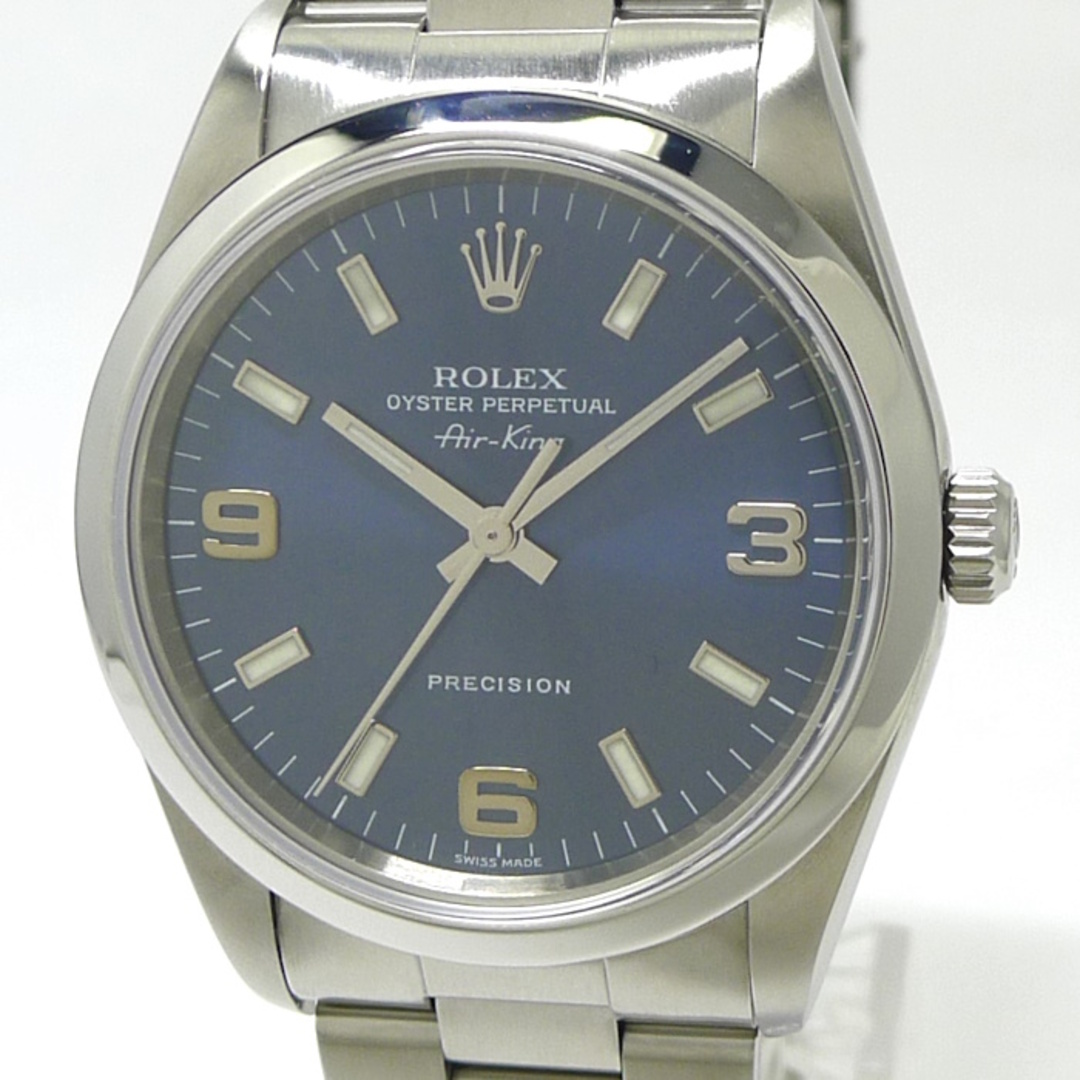 ROLEX(ロレックス)のROLEX エアキング 自動巻き SS 369 ブルー文字盤 P番 14000M メンズの時計(腕時計(アナログ))の商品写真