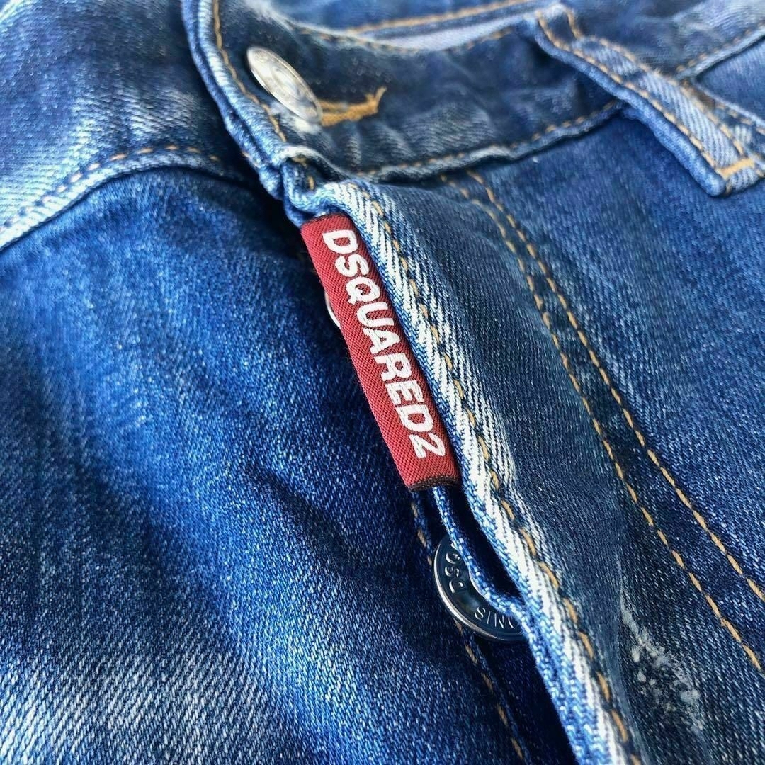 DSQUARED2(ディースクエアード)のディースクエアード ペイント/クラッシュリペア加工　クラッシュデニム　　M〜L メンズのパンツ(デニム/ジーンズ)の商品写真