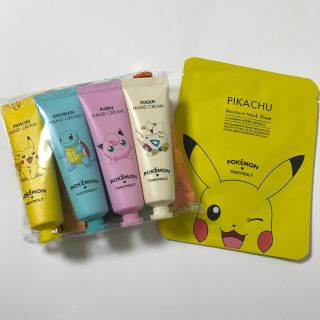 トニーモリー(TONY MOLY)の新品未使用未開封 パック2枚付き ポケモンハンドクリーム  ☆彡(ハンドクリーム)