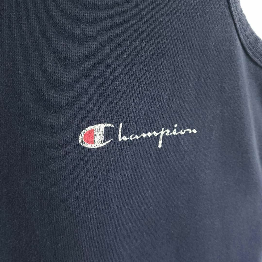 Champion(チャンピオン)のLサイズ/USA製 80s トリコタグ チャンピオン タンクトップ ネイビー レディースのトップス(タンクトップ)の商品写真