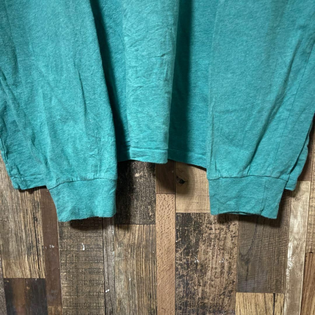 POLO RALPH LAUREN(ポロラルフローレン)のメンズ ラルフローレン グリーン ロンT 2XL 古着 90s 長袖 Tシャツ メンズのトップス(Tシャツ/カットソー(半袖/袖なし))の商品写真