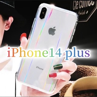 Apple - 【iPhone14plus】iPhoneケース 透明 オーロラ クリア シンプル