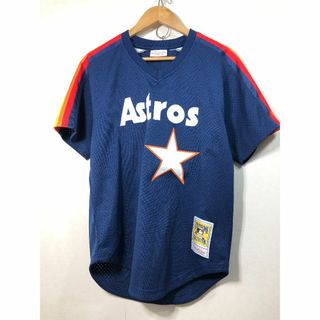 030511●  ミッチェル&ネス Astros ネイビー メッシュ Tシャツ (Tシャツ/カットソー(半袖/袖なし))