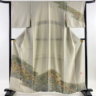 訪問着 身丈160cm 裄丈65cm 正絹 美品 逸品 【中古】(着物)