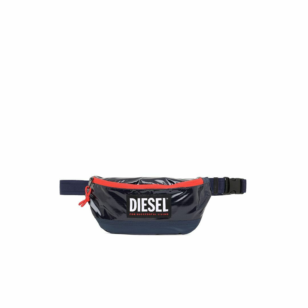 【色: ネイビー】(ディーゼル) DIESEL メンズ MIXナイロン ボディバ メンズのバッグ(その他)の商品写真