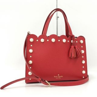 kate spade new york - kate spade 2WAY ショルダーバッグ レザー レッド