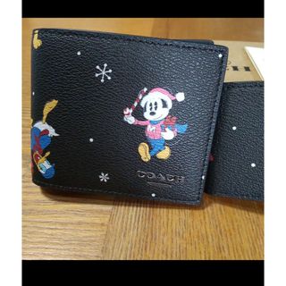 コーチ(COACH)の在庫処分。最終。コーチ　ディズニーコラボ　二つ折り財布　小銭入れなし(財布)