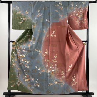 訪問着 身丈158cm 裄丈64cm 正絹 名品 【中古】(着物)