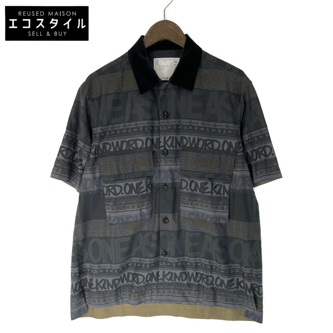 sacai(サカイ)のサカイ 23-03076M ｴﾘｯｸﾍｲｽﾞｺﾗﾎﾞ Stripe Print Shirt 1 メンズのトップス(その他)の商品写真