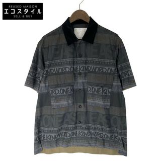 サカイ 23-03076M ｴﾘｯｸﾍｲｽﾞｺﾗﾎﾞ Stripe Print Shirt 1