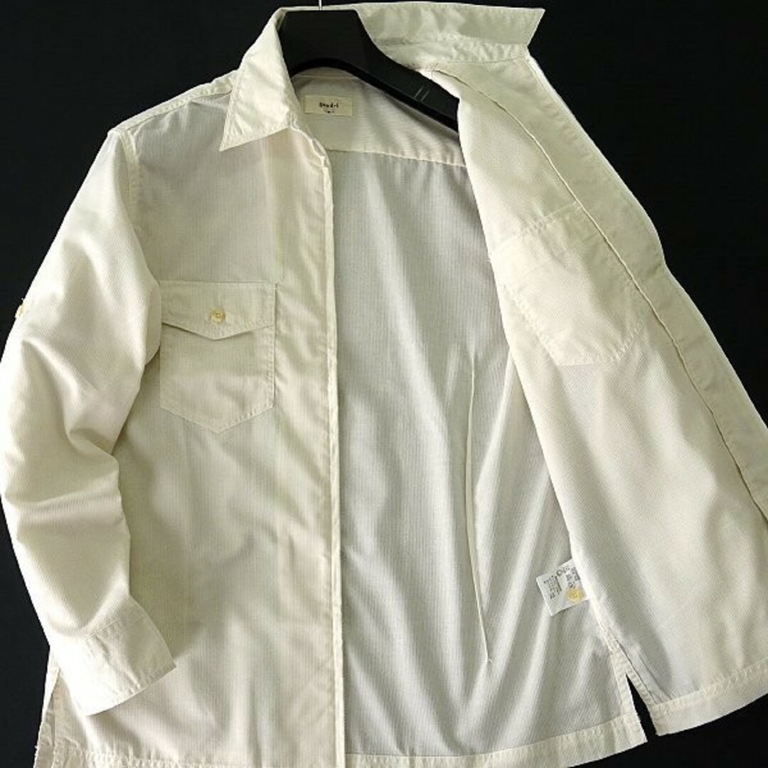 新品 グッドアイ 春夏 吸汗速乾 ドビーストライプ シャツ ブルゾン L メンズのジャケット/アウター(ブルゾン)の商品写真