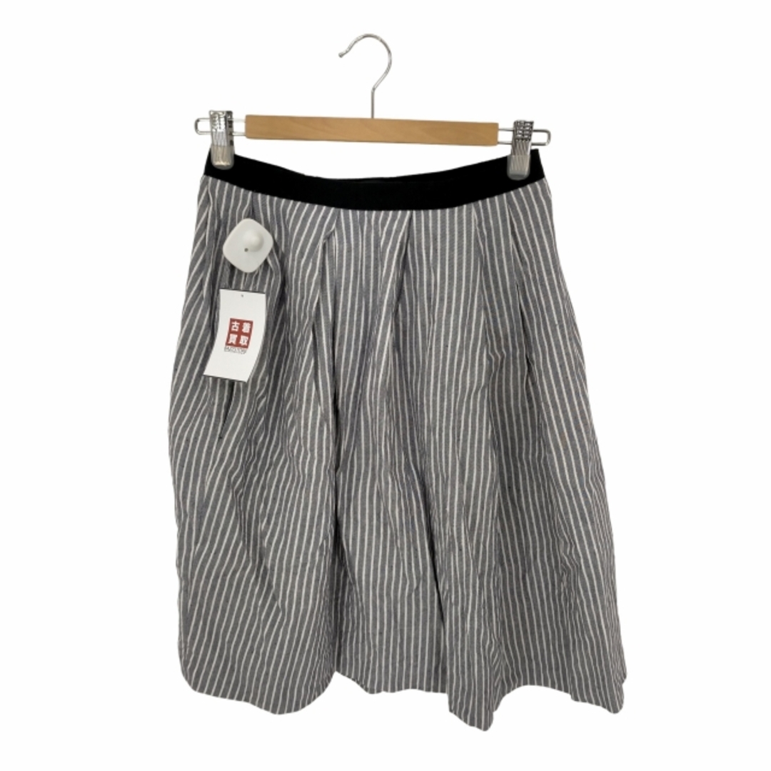 Drawer(ドゥロワー)のDrawer(ドゥロワー) スカート ロング フレア ストライプ柄 リネン混 レディースのスカート(その他)の商品写真