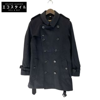 バーバリー(BURBERRY)のバーバリー ブラック 8077474 ウール ダブルコート 44(その他)